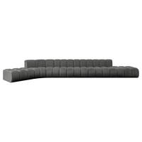 ECKSOFA modulares Sofa Solven-L3 - 562x174x70 cm Dunkelgrau - Dunkelgrau, Holzwerkstoff/Textil (562/174cm) - ALTDECOR
