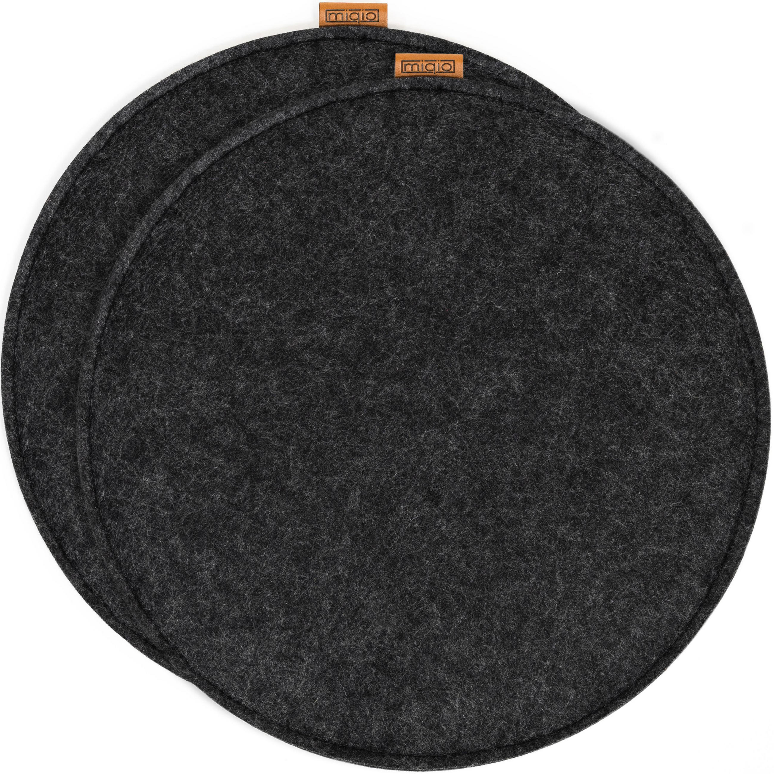 SITZKISSEN mit Antirutschnoppen 2er-Set - Dunkelgrau, Textil (40cm) - Miqio Design