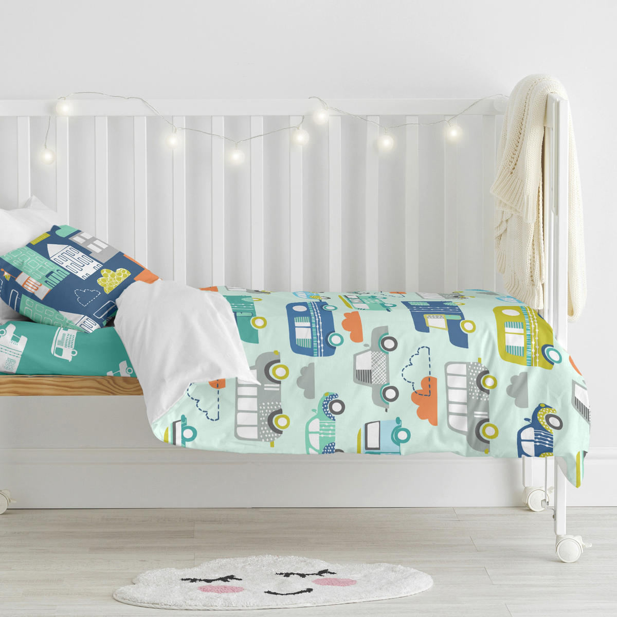 BETTBEZUG 2er-Set teiliges holidays 100x120 cm (kinderbett) mehrfarbig - Multicolor, Textil (100/120cm) - Happy Friday