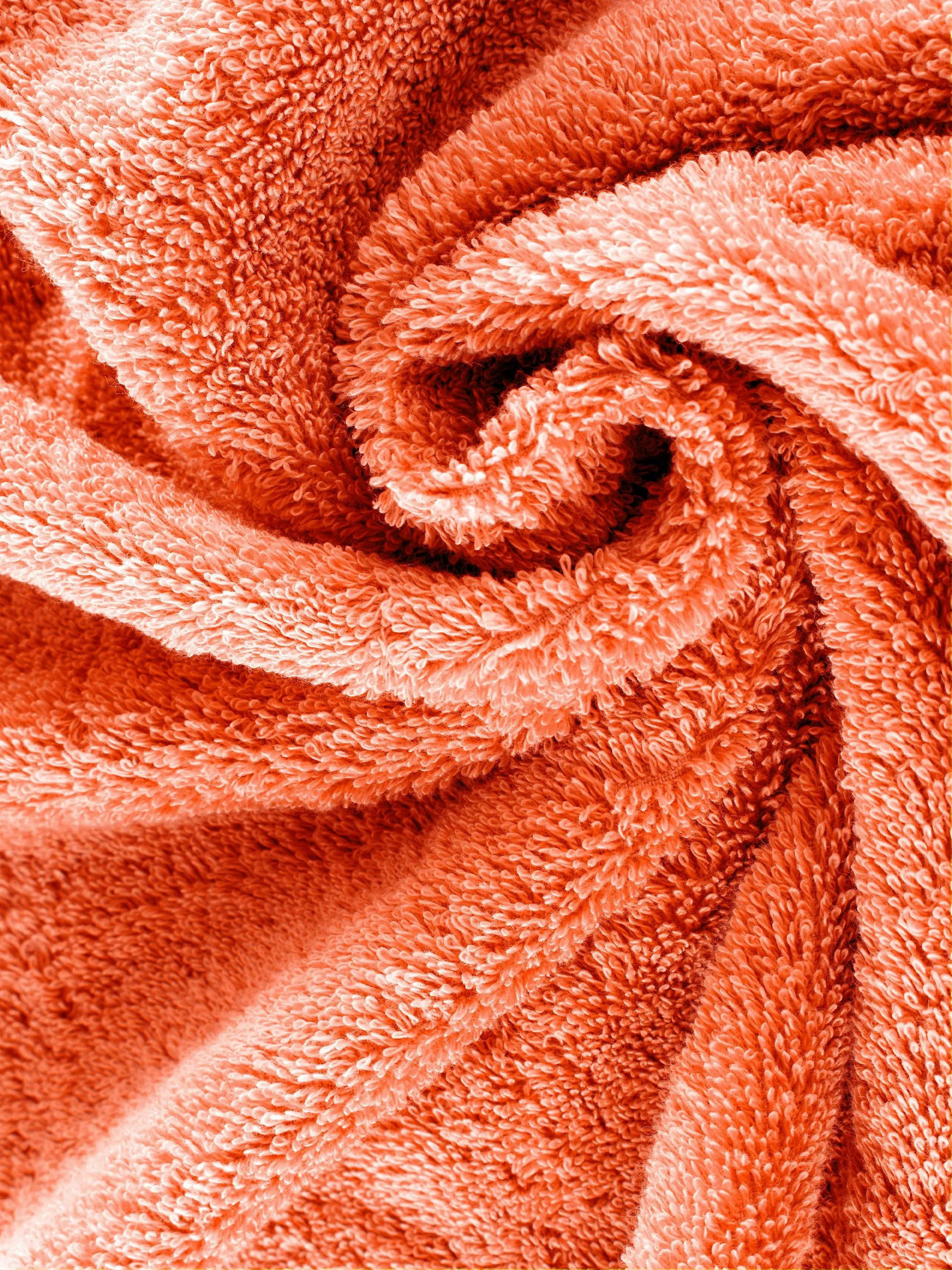 SAUNATUCH Pura Coral - Koralle, Textil (80/200cm) - Herzbach Home