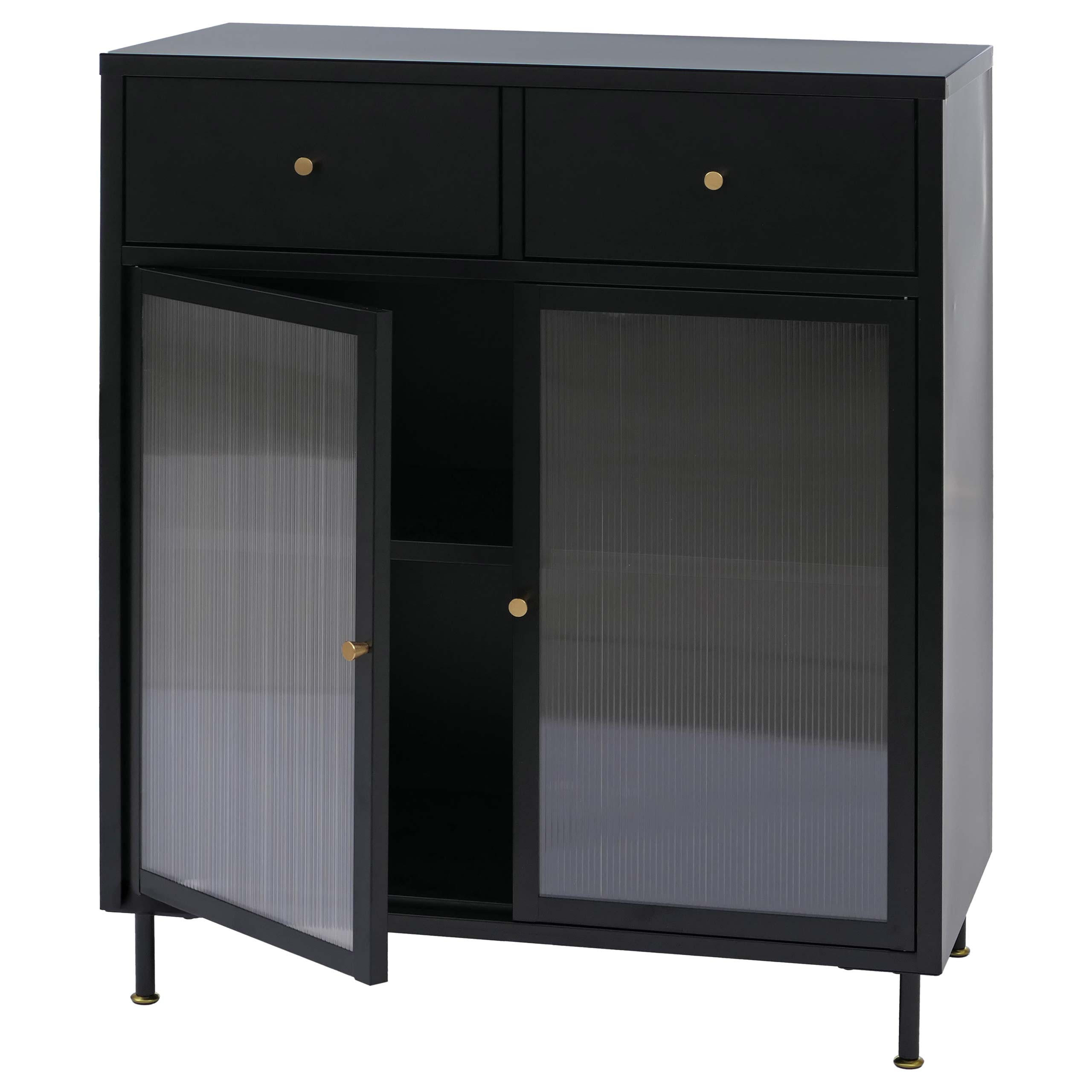 KOMODA Černá - černá, kov (80/96/40cm) - MCW