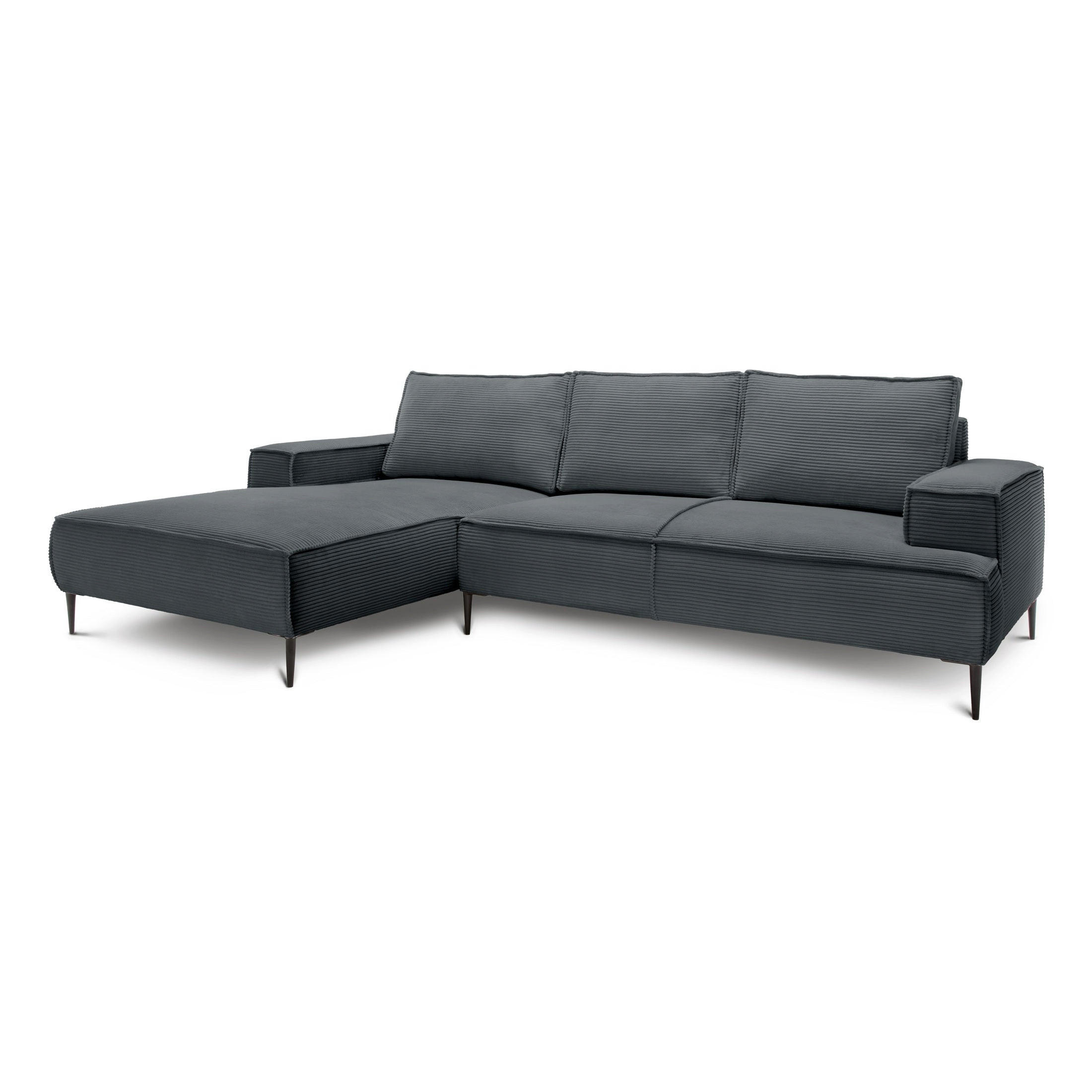 Pillovely Ecksofa Anthrazit 275x44x173 cm