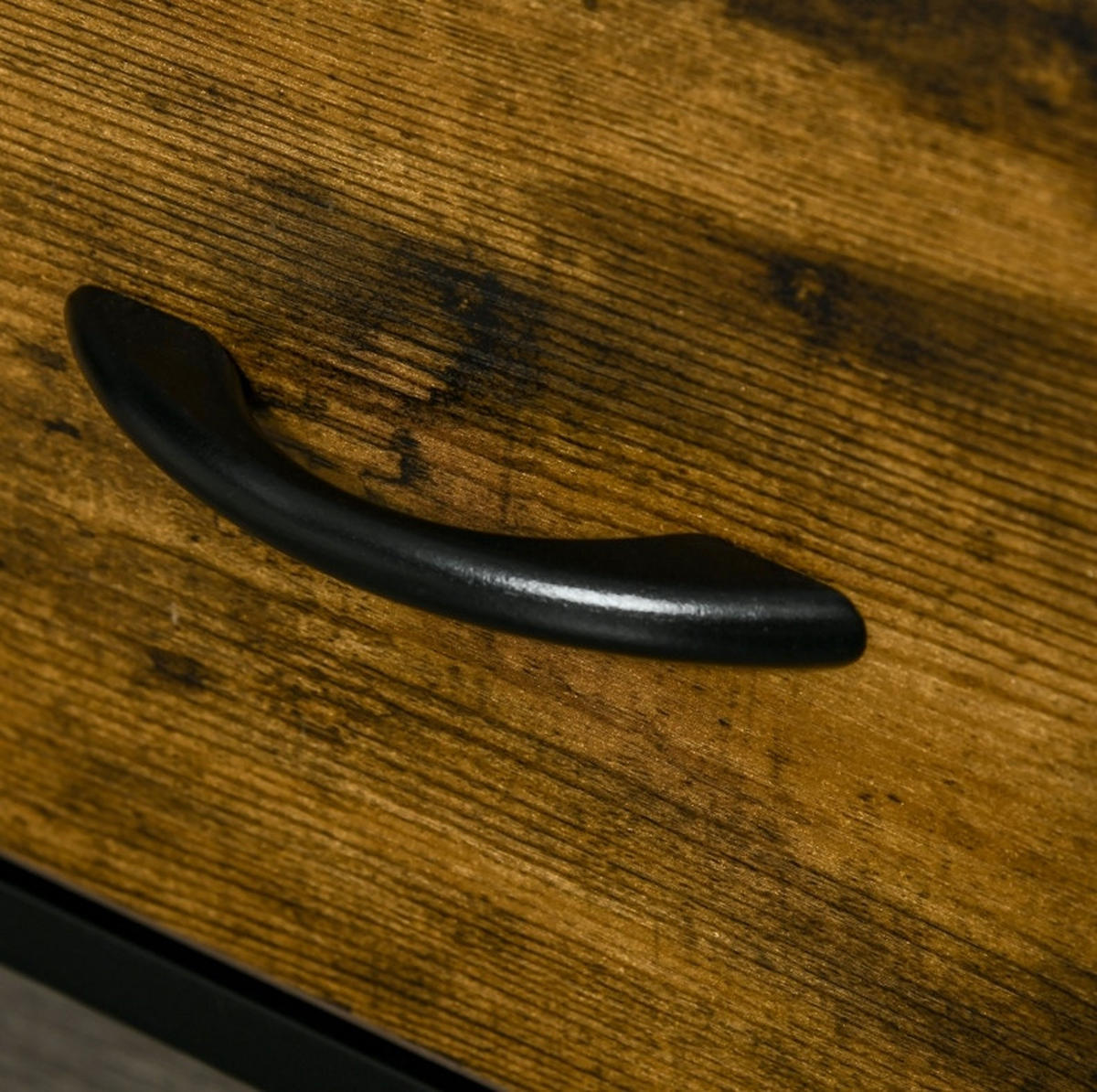 KOMMODE 45/40/70,5 cm in Braun mit 2 Stoffschubladen und 2 Ablagen - Braun, Kunststoff (45/70.5/40cm) - BEAOK