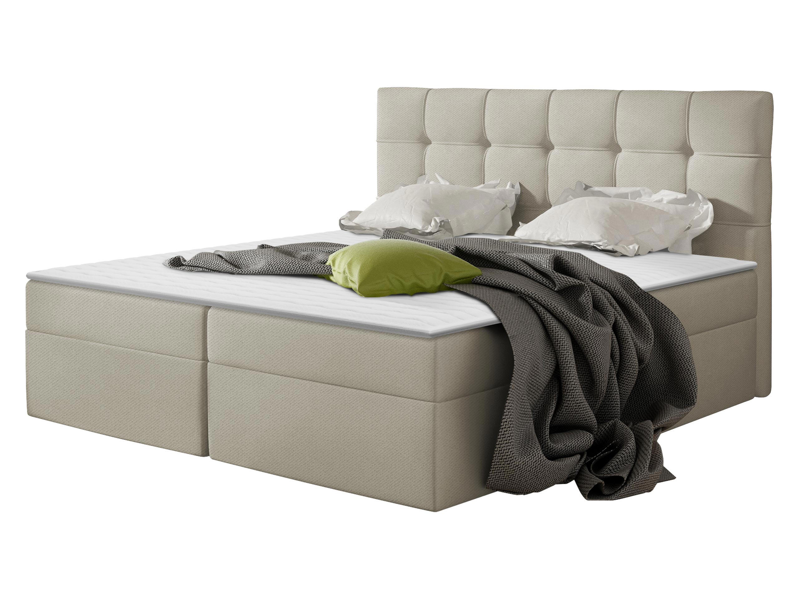 BOXBETT Nele - Beige, Holz/Holzwerkstoff (140/200cm) - MIRJAN24