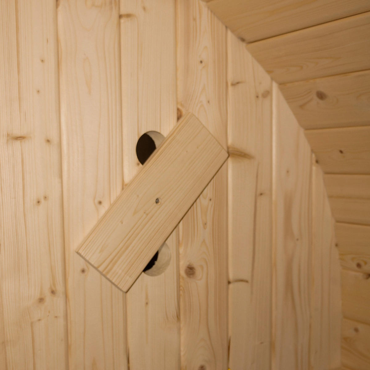 OUTDOOR SAUNA CUBE DELUXE L - DELUXE L - Braun, Holz (192.8/220/194cm) - Home Deluxe