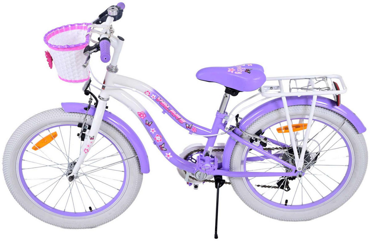 KINDERFAHRRAD Lovely - Mädchen - 20 Zoll - 2 Handbremsen - 7 Gänge - Lila - Lila, Metall (82cm) - TPFSports