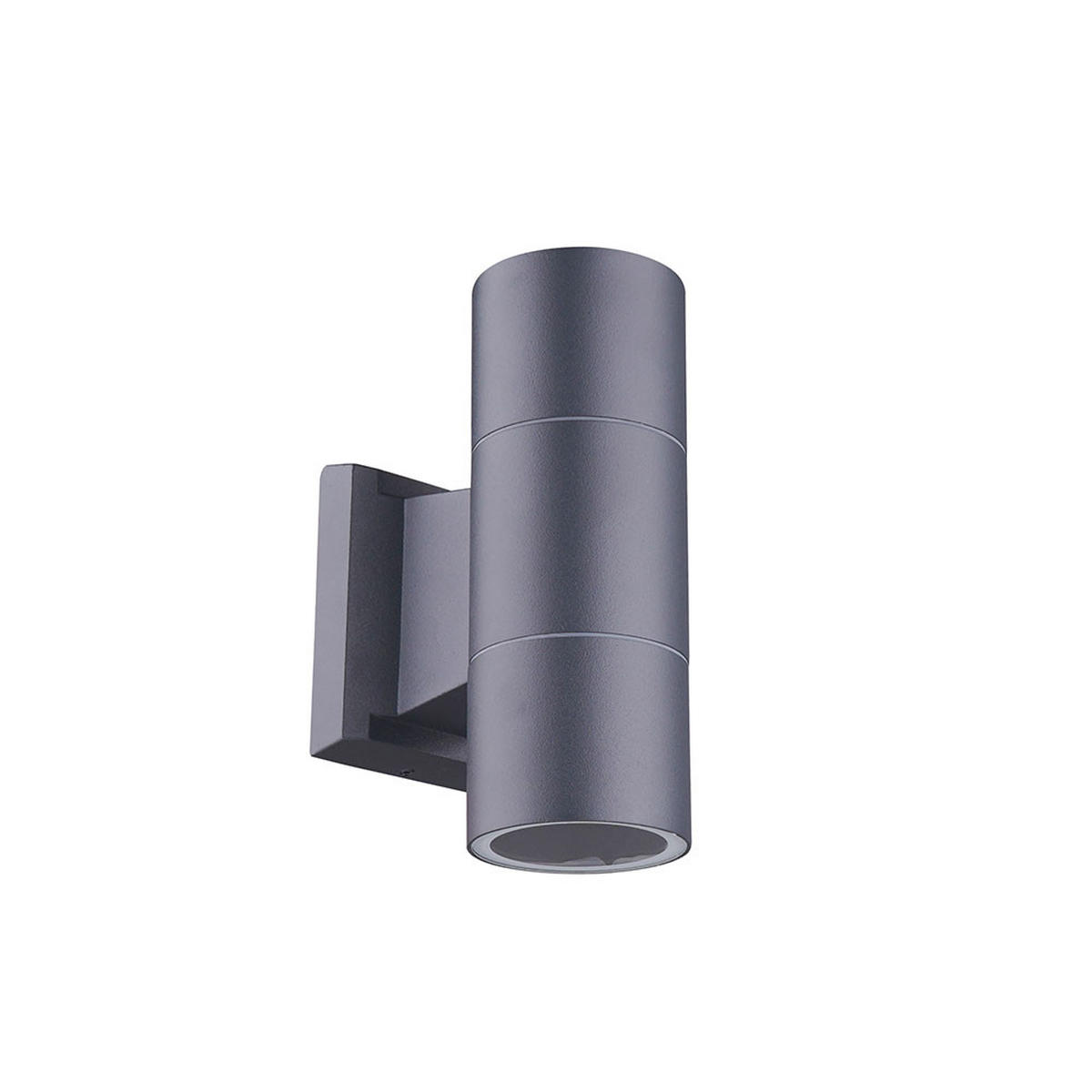 AUSSEN-WANDLEUCHTE Aluminium Anthrazit Up Down - Anthrazit, Glas (6/16/11.5cm)