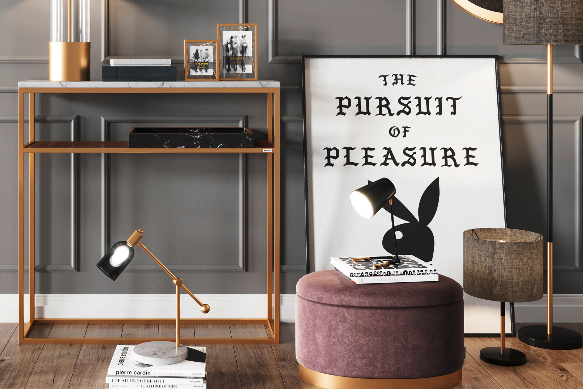 Wohnaccessoires und Lampen von Playboy
