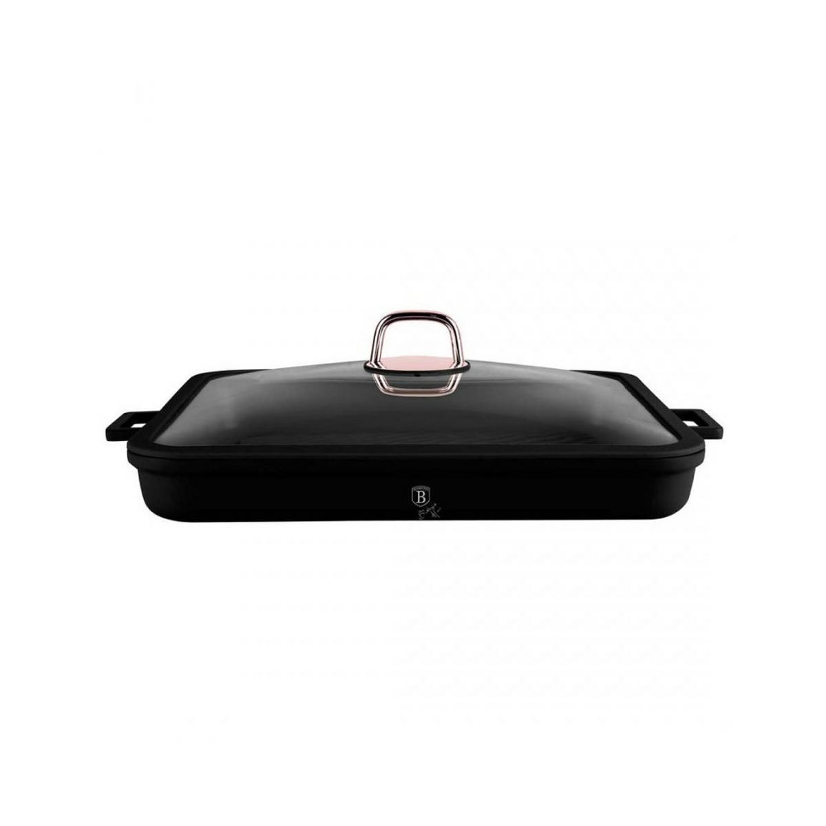 GRILLPFANNE Schwarz 34/34/4.5 cm BH7789 - Schwarz, Metall (34cm) - Berlinger Haus