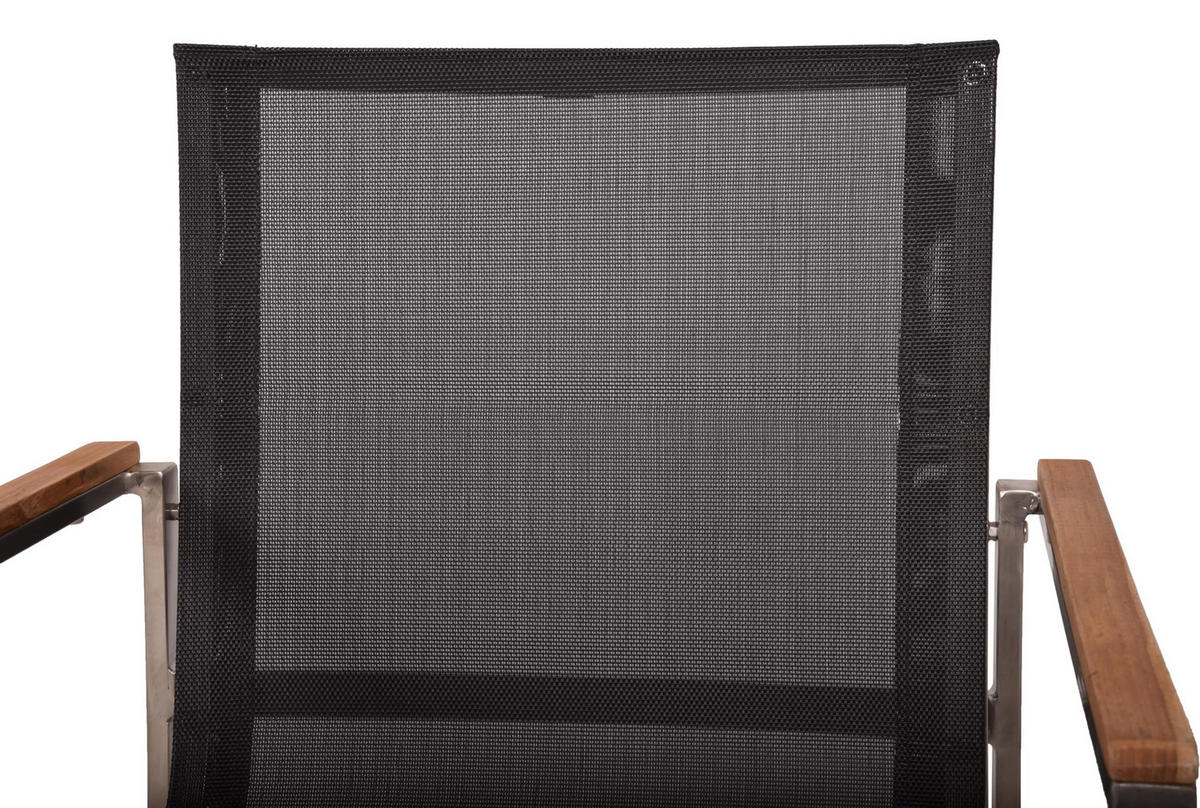 GARTEN-SITZGRUPPE Paul 7-teilig Tisch Hochlehner Dunkelgrau Gartenmöbel-Set - Dunkelgrau, Holz - DELUKE