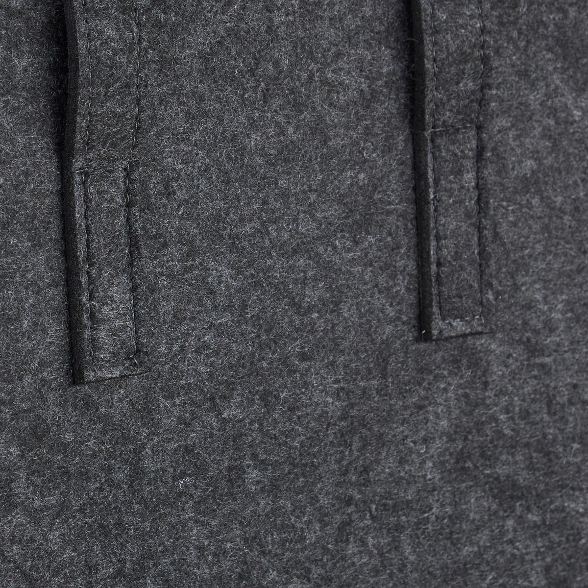 KAMINHOLZKORB - Anthrazit, Textil (43/34.5/36.5cm) - Relaxdays