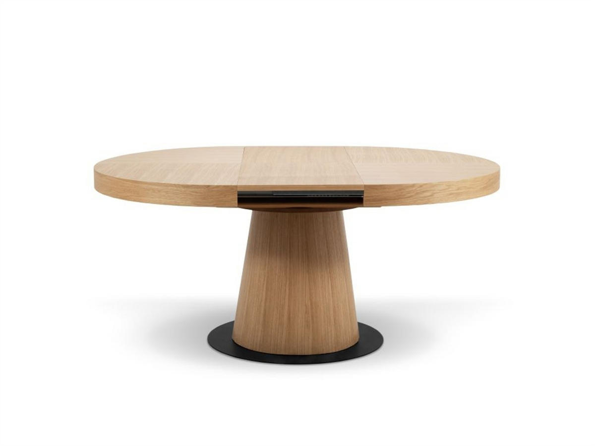 ESSTISCH METALO Ausziehbar 120 - 220 / 120 x 76 cm - Eichefarben, Holz (120/120/76cm) - MASSENO
