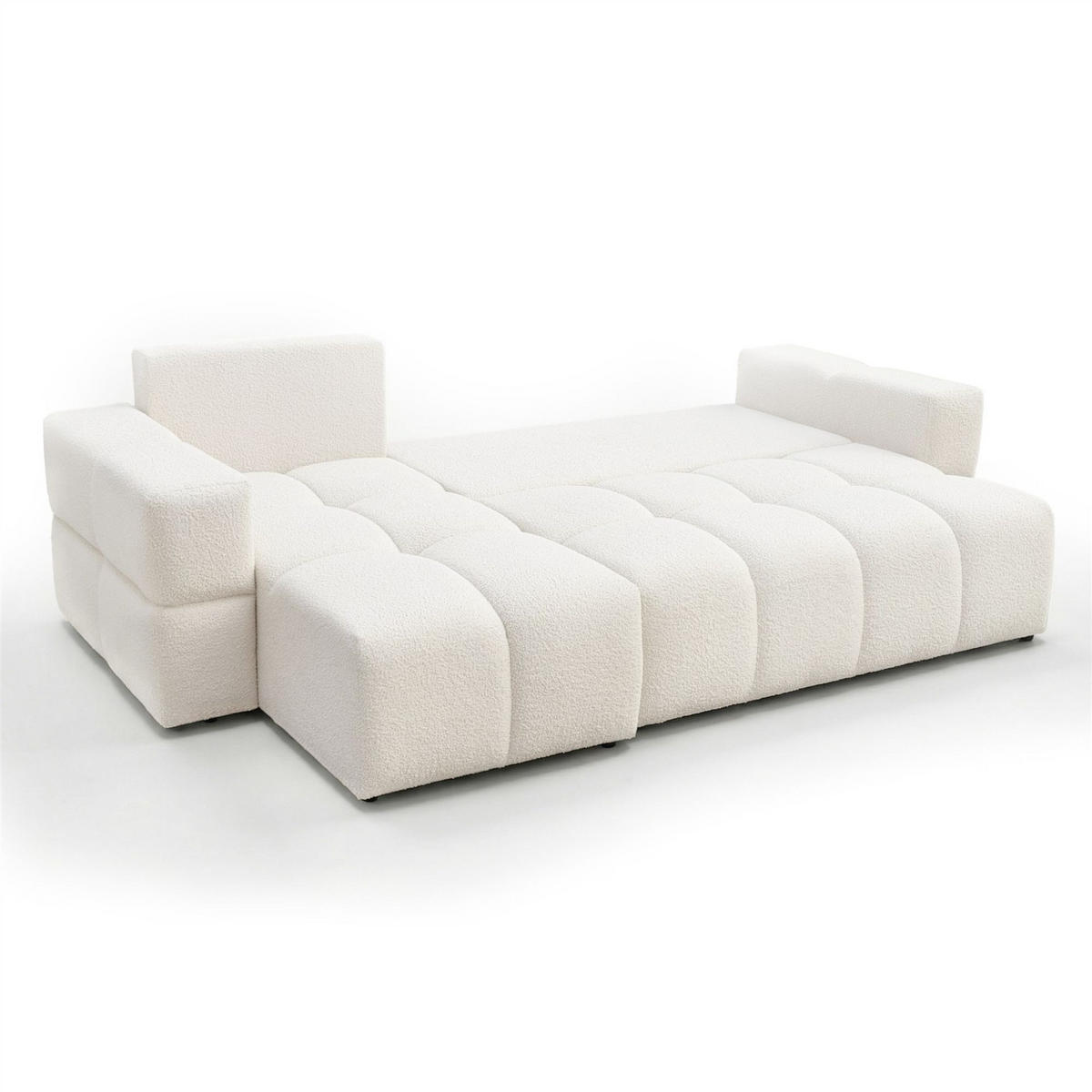 ECKSOFA Denise Mit Schlaffunktion - Grau, Holzwerkstoff/Textil (250/148cm) - Fun Möbel