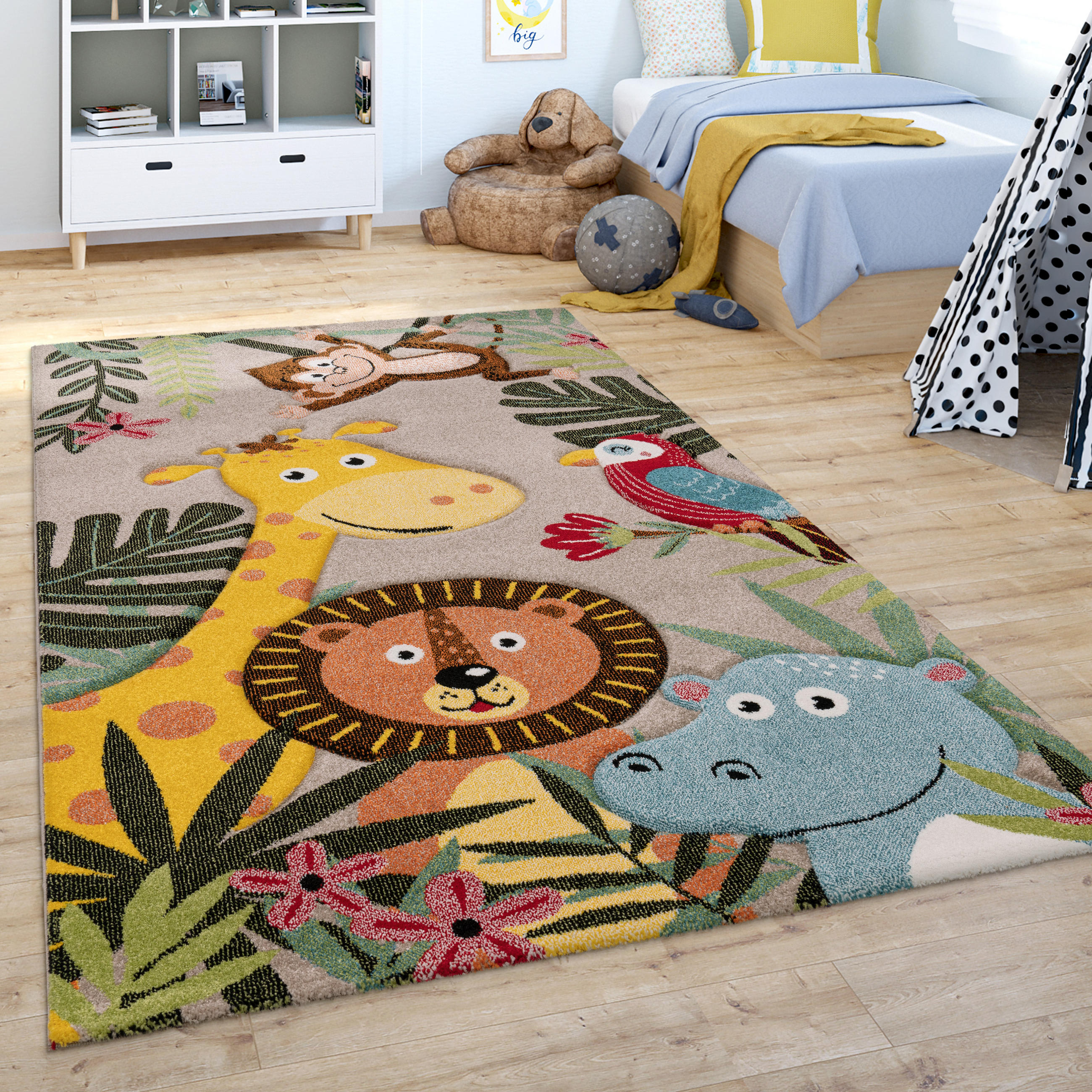 KINDERTEPPICH 80/150 cm Diamond 650 - Beige, Textil (80/150cm) - Paco Home