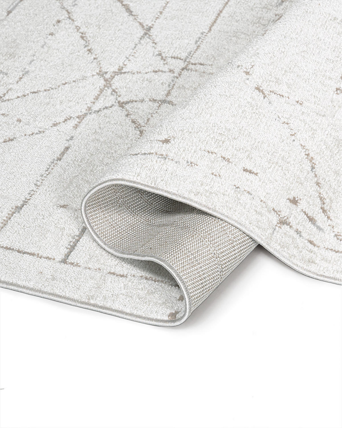 TEPPICH Mataro Senda Mazovia 160x230cm Beige Braun Abstrakt Kurzflor - Braun, Textil (160/230cm) - Mazovia