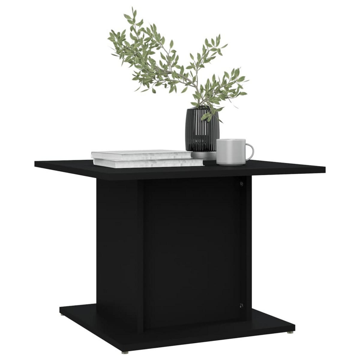 COUCHTISCH Schwarz 55,5x55,5x40 cm Holzwerkstoff - Schwarz, Holzwerkstoff (55.5/55.5/40cm) - furnicato