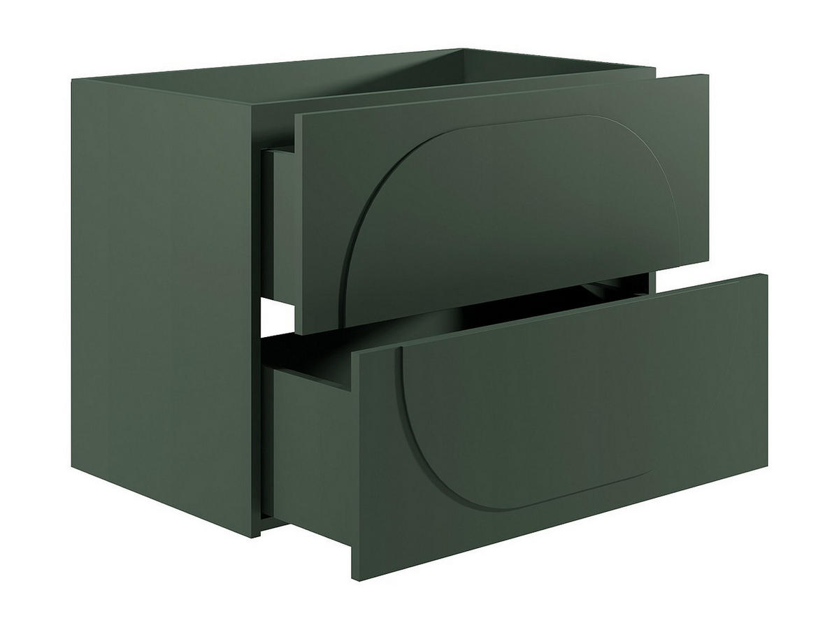 WASCHTISCHUNTERSCHRANK hängend - Grün - 80 cm - VUTOMA - Grün, Holz (80/60/46cm) - Vente-Unique