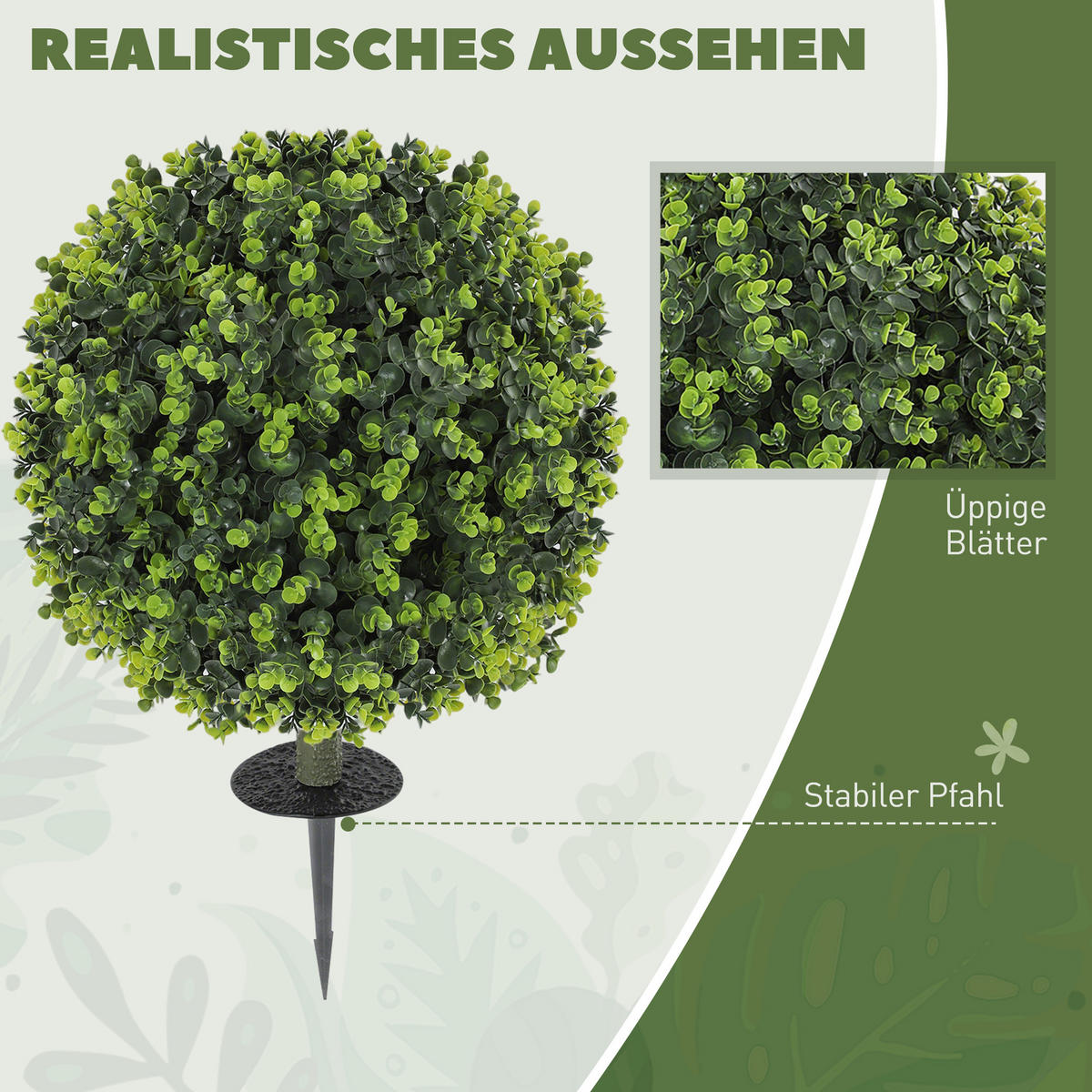 KÜNSTLICHE Pflanzen Grün 40.0/40.0/56.0cm - Grün, Kunststoff (56cm)