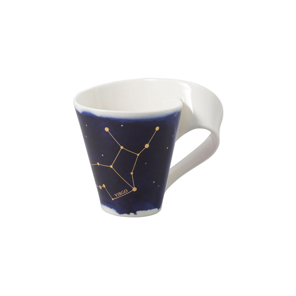 TASSE JUNGFRAU NewWave Stars weiß-blau 300 ml - Blau/Weiß, Keramik (0.3L) - Villeroy & Boch