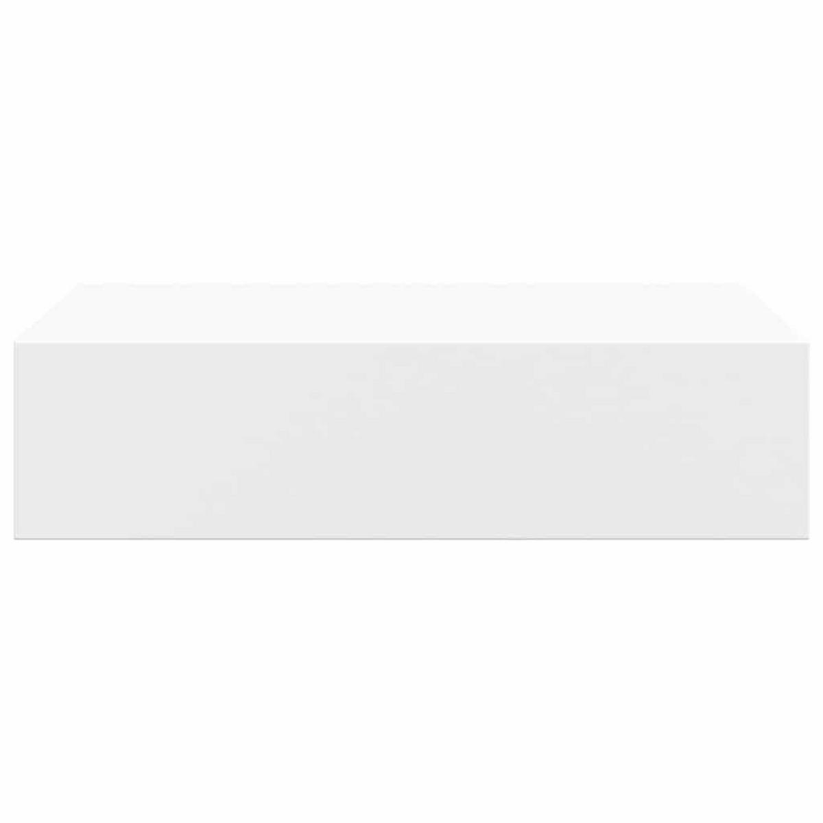 WANDREGAL Mit Schublade Weiss 40/23,5/10 Cm Mdf - Weiß, Holzwerkstoff (23.5/10/40cm) - vidaXL