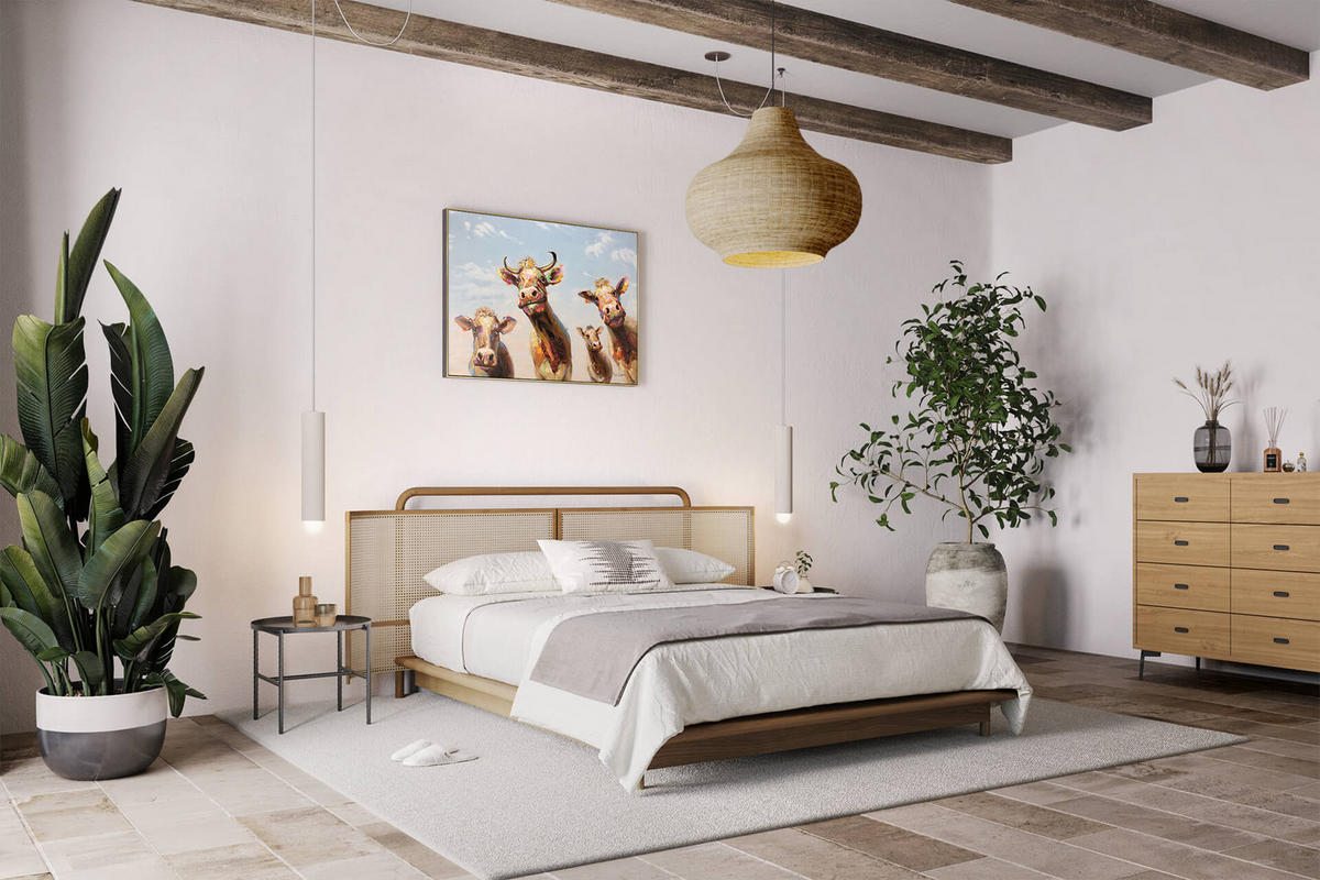 ÖLGEMÄLDE 100/75 cm - Braun, Holz/Textil (100/75cm) - KUNSTLOFT