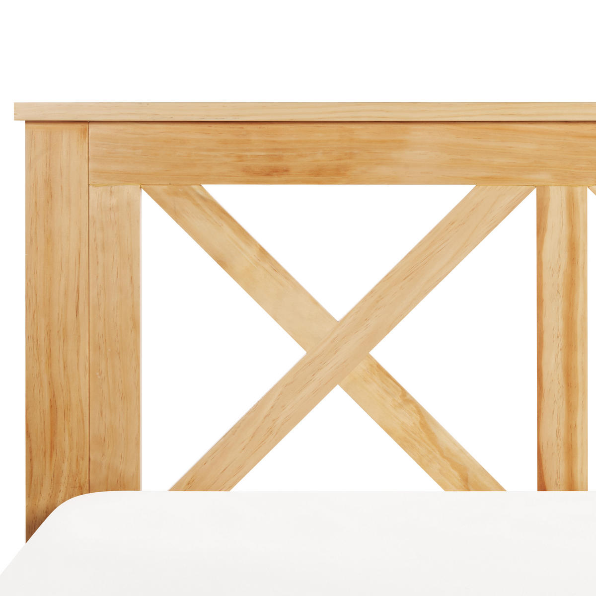 BETT mit Lattenrost 160x200 cm Heller Holzfarbton Tannay - Hellbraun, Holz (160/200cm) - Beliani