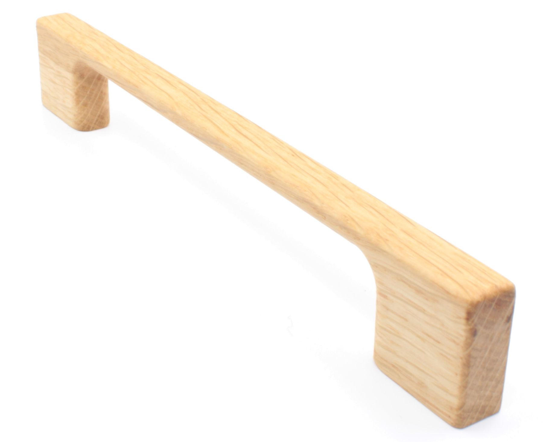 MÖBELGRIFF BA 64mm, Schrankgriff Eiche massiv, Holzgriff Küche - Naturfarben, Holz (1.1/2.8/9cm)