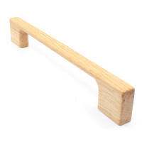 MÖBELGRIFF BA 128mm, Schrankgriff Eiche massiv, Holzgriff Küche - Naturfarben, Holz (1.1/2.8/15.4cm)