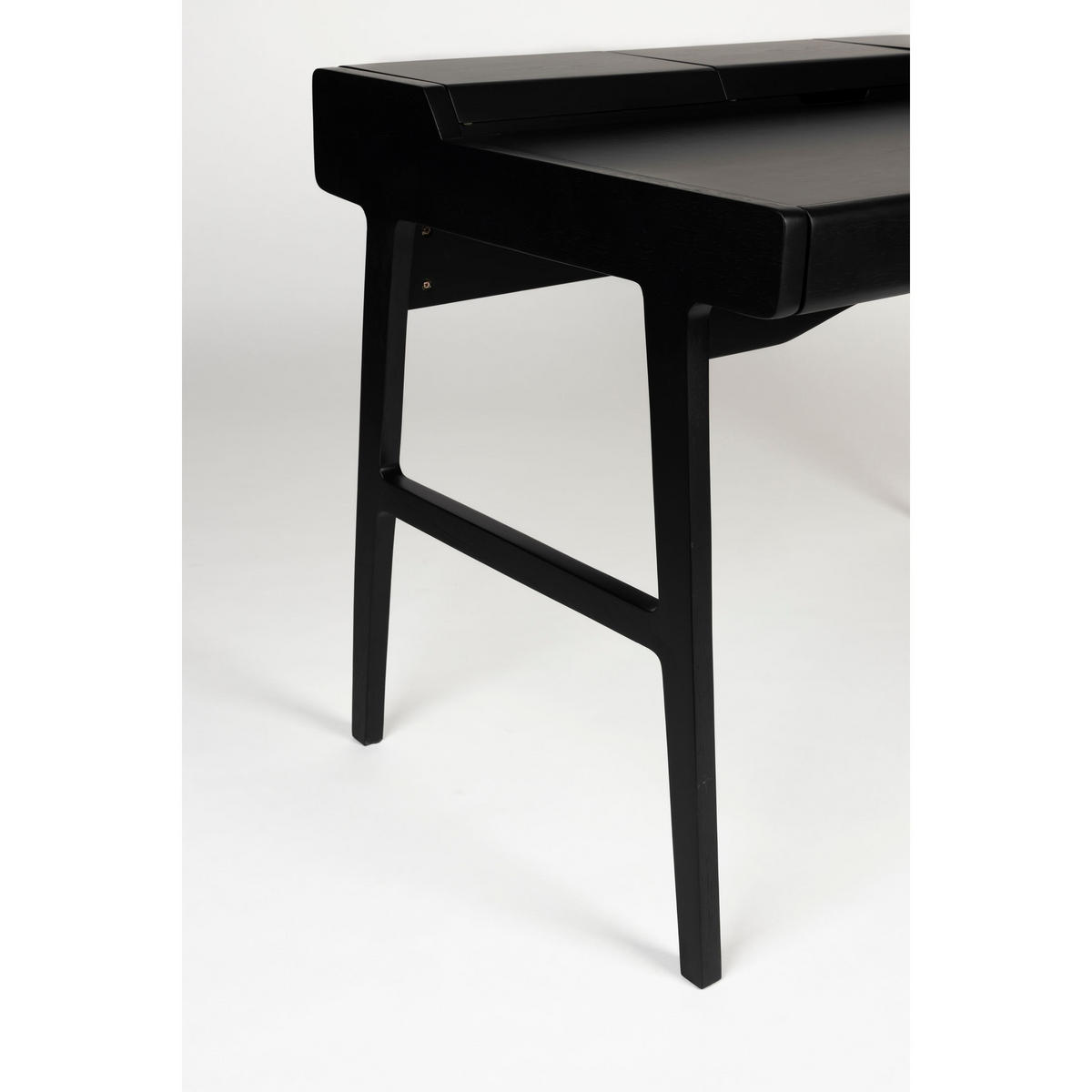 SCHREIBTISCH Kaat Schwarz - Schwarz, Holz (70/120/81cm) - Zuiver