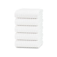 DUSCHTÜCHER, 5er-Set, 70x140 cm, 100% Baumwolle - Weiß, Textil (70/140cm) - Zollner