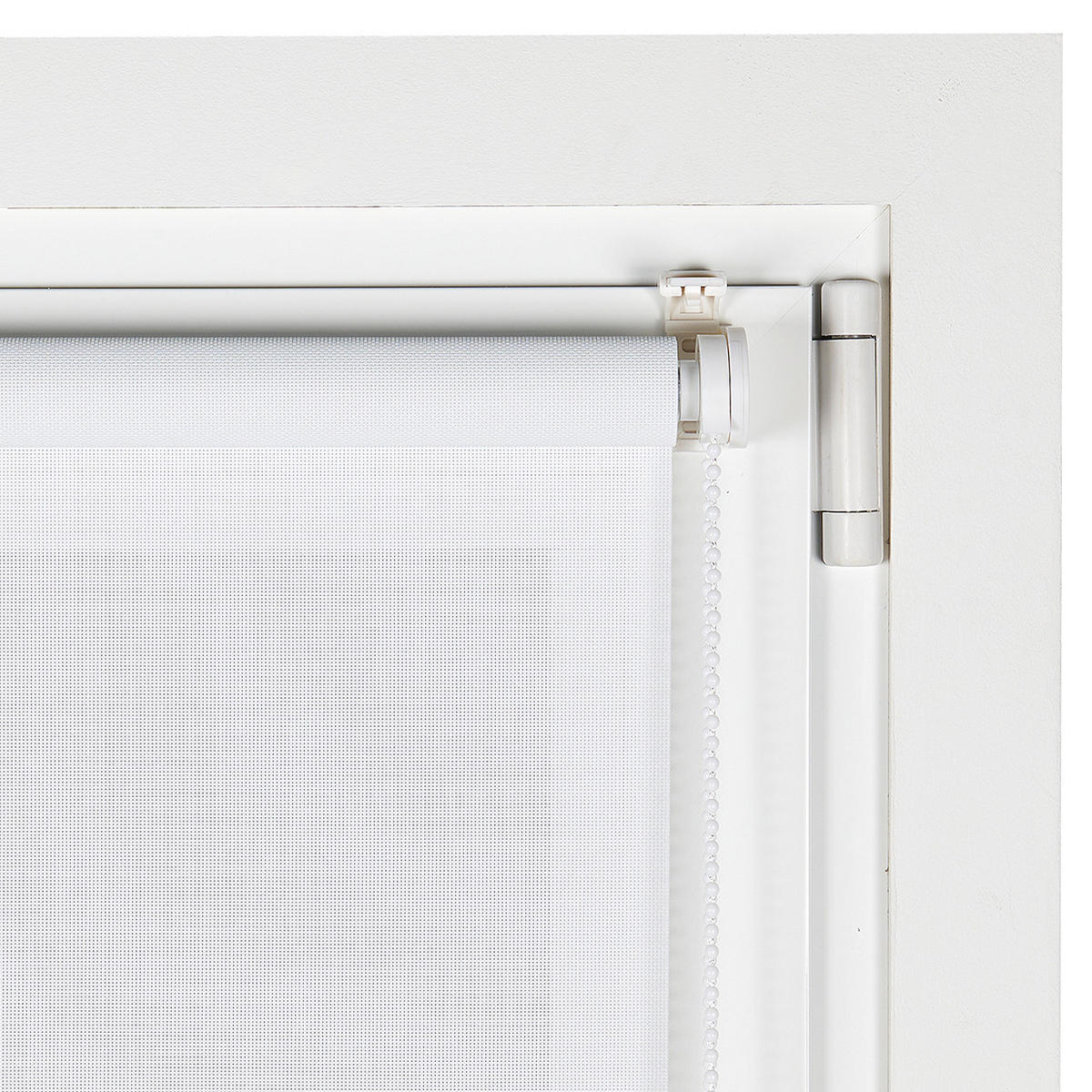 SCREEN-ROLLO without drilling Weiß,45X180 - Weiß, Kunststoff (45/180cm) - STORESDECO