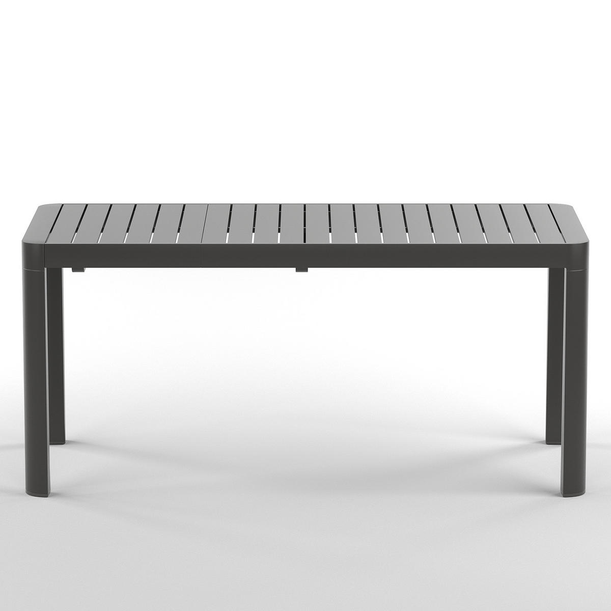 AUSZIEHBARER GARTENTISCH - Aluminium - Anthrazit, Metall (70/117/75cm) - home24