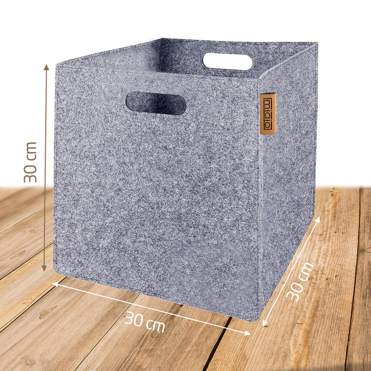 AUFBEWAHRUNGSKÖRBE 4er-Set - Beige, Textil (32/30.5/30.5cm) - Miqio Design