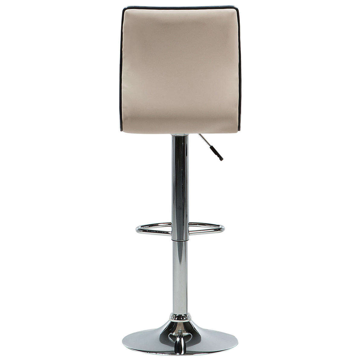 BARHOCKER 2er-Set Kunstleder Beige Lucerne - Beige, Textil/Metall (40/116/39cm) - Beliani