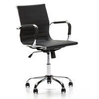 SCAUN ROTATIV Croma cu funcție de pat, negru - negru, blană (62/91/54cm) - VS Venta-stock
