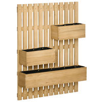 PFLANZKASTEN 60x16x80 cm Holz - Naturfarben, Holz (60/80/16cm) - LEBENLANG