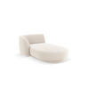 CHAISELONGUE links Miley aus Samt leichtes beige - Beige, Textil (90/70/156cm) - Micadoni