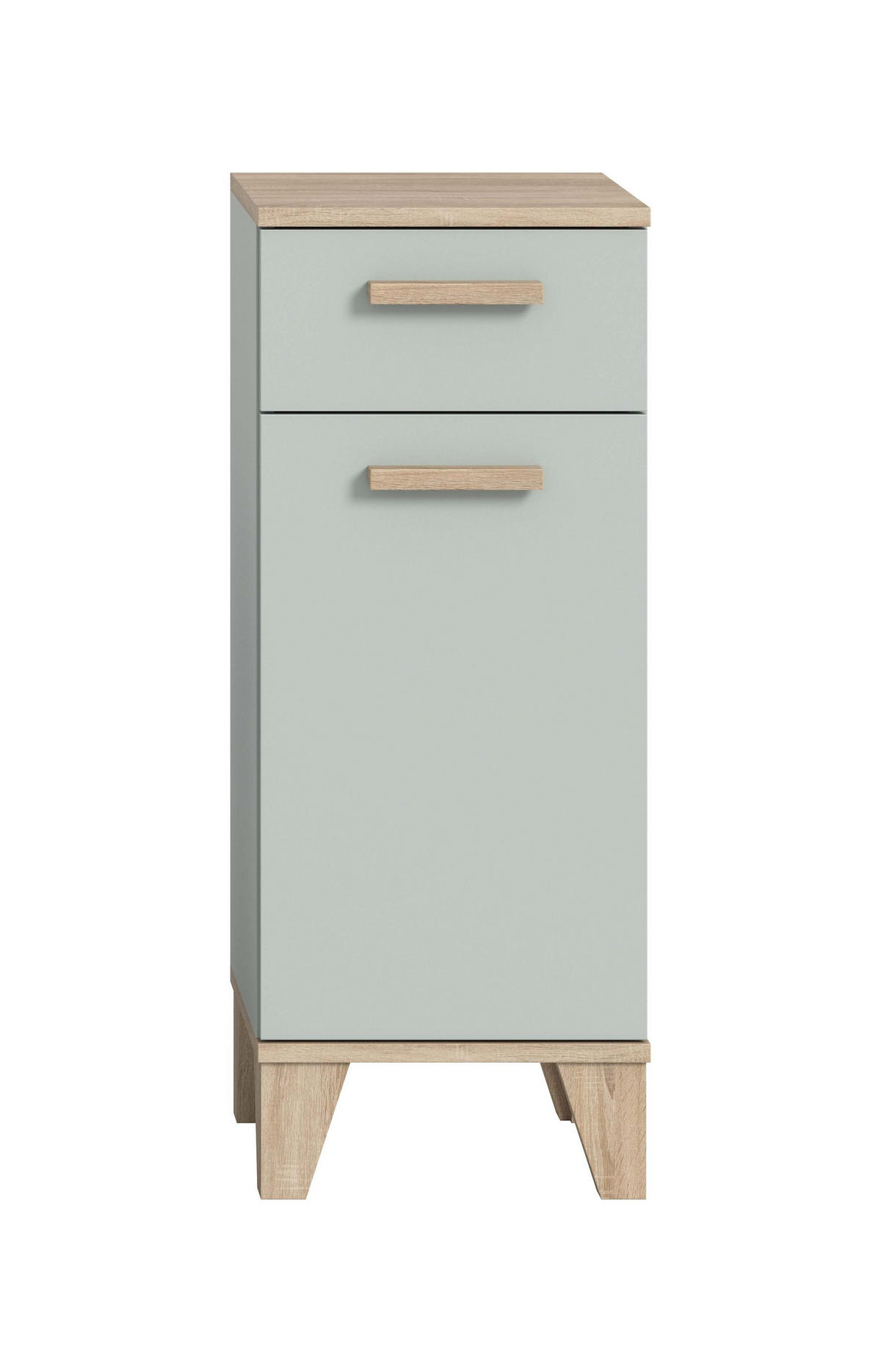 BADSCHRANK halbhoch STAR (B/H/T: ca. 34/87/31 cm) in hellgrün/hellgrün - Hellgrün, Holzwerkstoff (34/87/31cm)