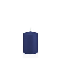 STUMPENKERZEN Dunkelblau Ø 68 x 100 mm, 12 Stück - Dunkelblau, Paraffin (7/10cm) - Wiedemann Kerzen