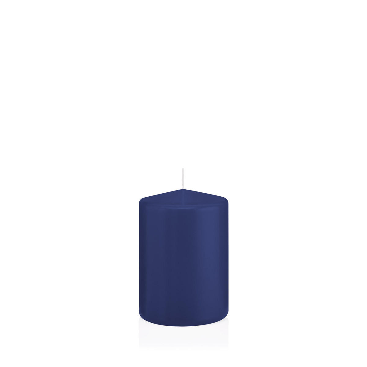 STUMPENKERZEN Dunkelblau Ø 68 x 100 mm, 12 Stück - Dunkelblau, Paraffin (7/10cm) - Wiedemann Kerzen