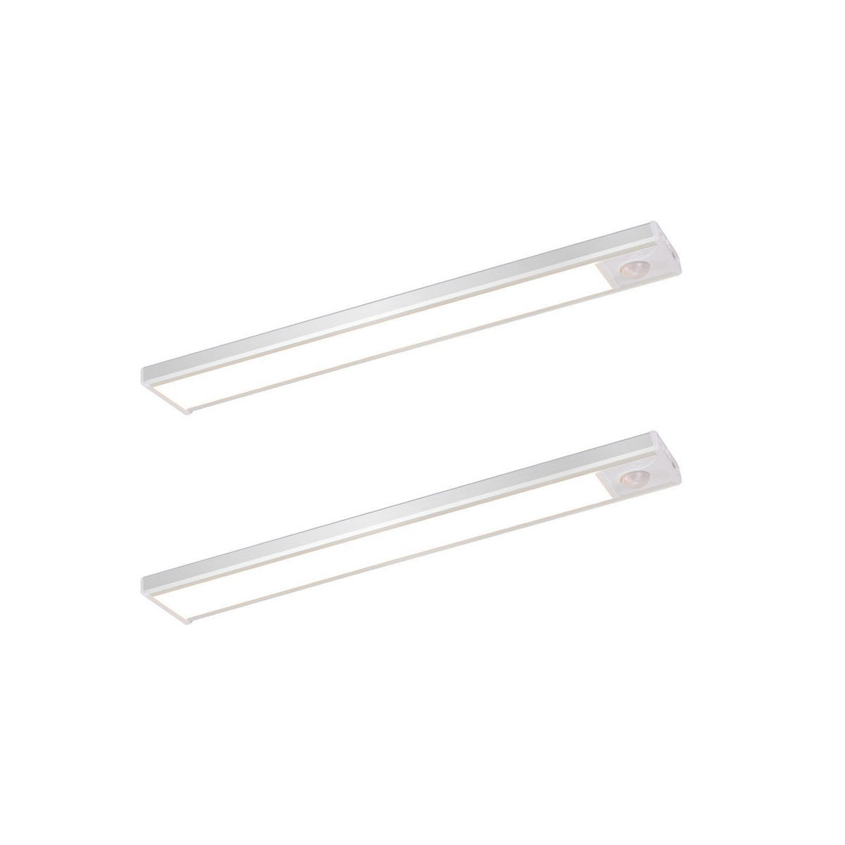 LED-UNTERBAULEUCHTE Beeskow II 20/4/1cm(2er-set) - Silberfarben, Metall (20/4/1cm) - Nettlife