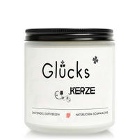 DUFTKERZE Glückskerze Lavendel Sojawachs - Weiß, Paraffin (6.6cm)