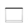 KONSOLENTISCH Well 100 Schwarz, Verchromte Beine - Chromfarben/Schwarz, Holzwerkstoff/Metall (25/100/80cm) - Bettso