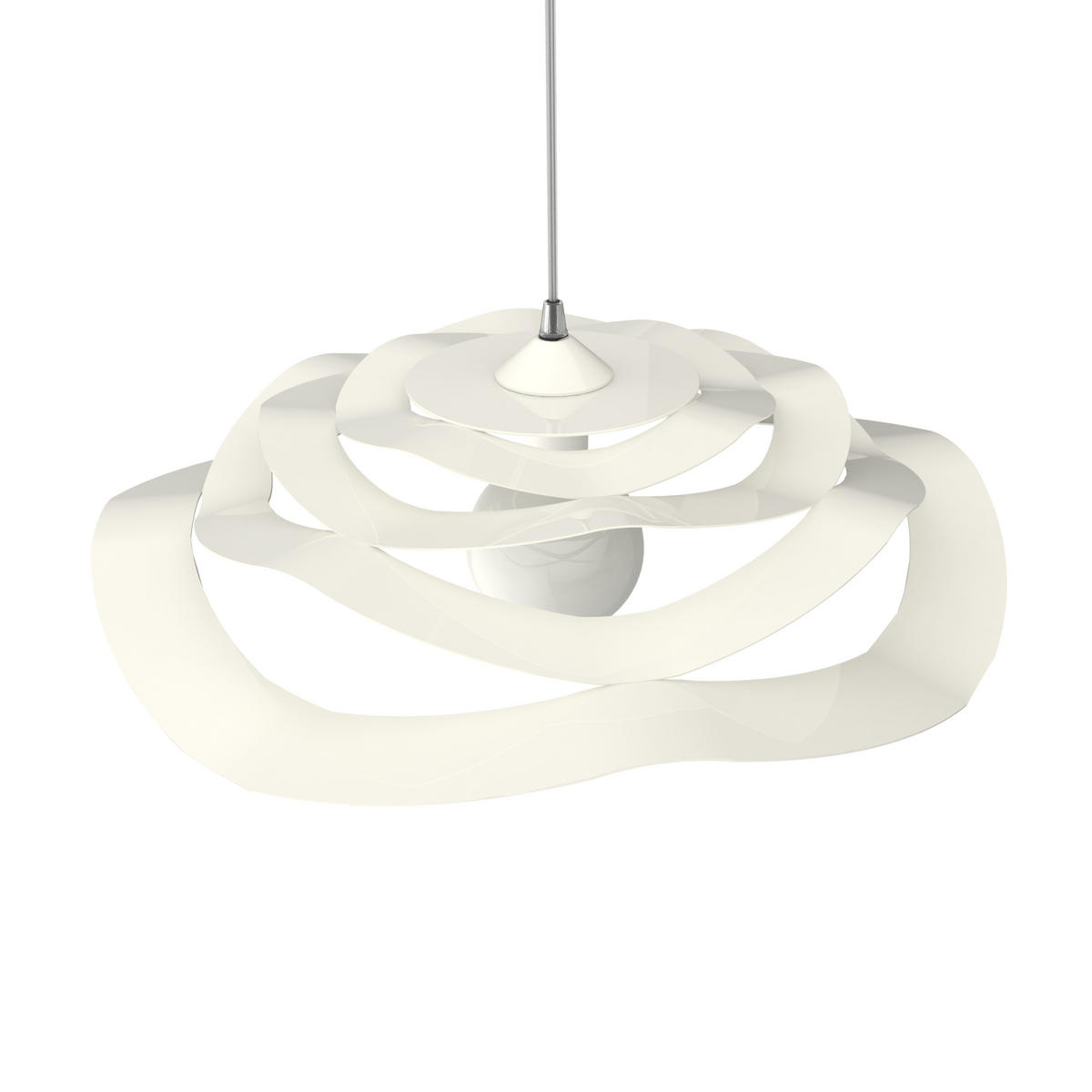 HÄNGELEUCHTE - Weiß, Metall (40/40/10cm) - Lumicom