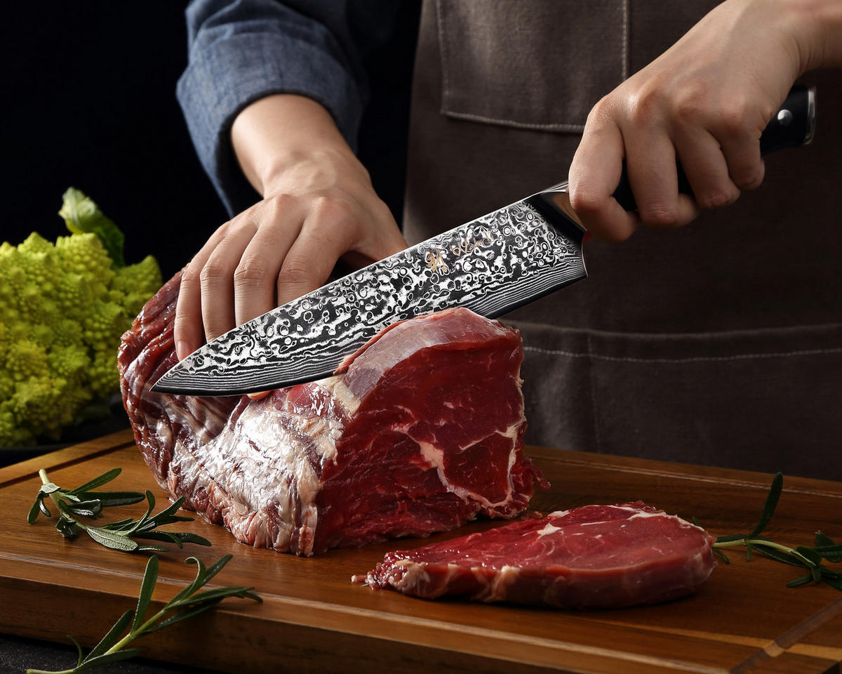 MESSER-SET 6-TEILIG 9–20 cm - Schwarz, Holz/Metall (1/1/1cm) - Wakoli