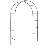 ROSENBOGEN ,140 x 40 x 240 cm,grün - Grün, Metall (40/240/140cm) - tectake