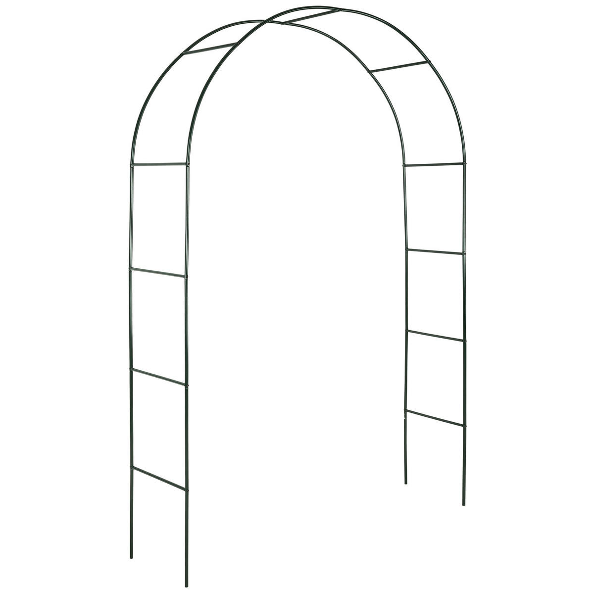 ROSENBOGEN ,140 x 40 x 240 cm,grün - Grün, Metall (40/240/140cm) - tectake