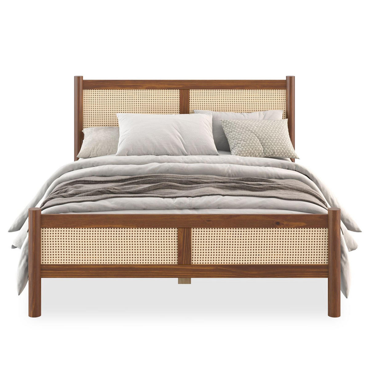 MASSIVHOLZBETT CEFIRA 140x190 cm Kastanie - Kastanienfarben, Holz (140/190cm) - IDIMEX