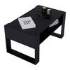 COUCHTISCH KORA 92 - Schwarz, Holz (53.6/92/45cm) - Mat-Haus