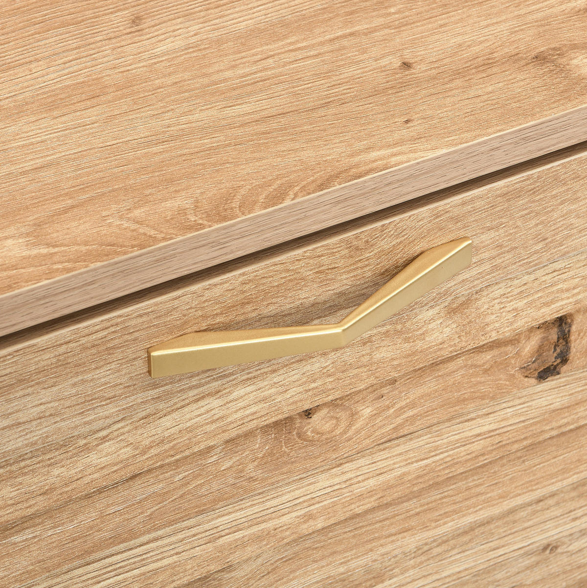 SCHUHSCHRANK aus MDF 108,5x24x100cm in Naturfarben mit 4 Türen - Naturfarben, Holzwerkstoff (108.5/100/24cm) - Modfu